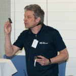 Sven Klette-Matzat, Vision Components GmbH, erläuterte, wie durch FPGA-Programmierung die Verarbeitungsgeschwindigkeit von Embedded Vision Systemen um bis zu 20 mal schneller werden kann. Bild: RBS