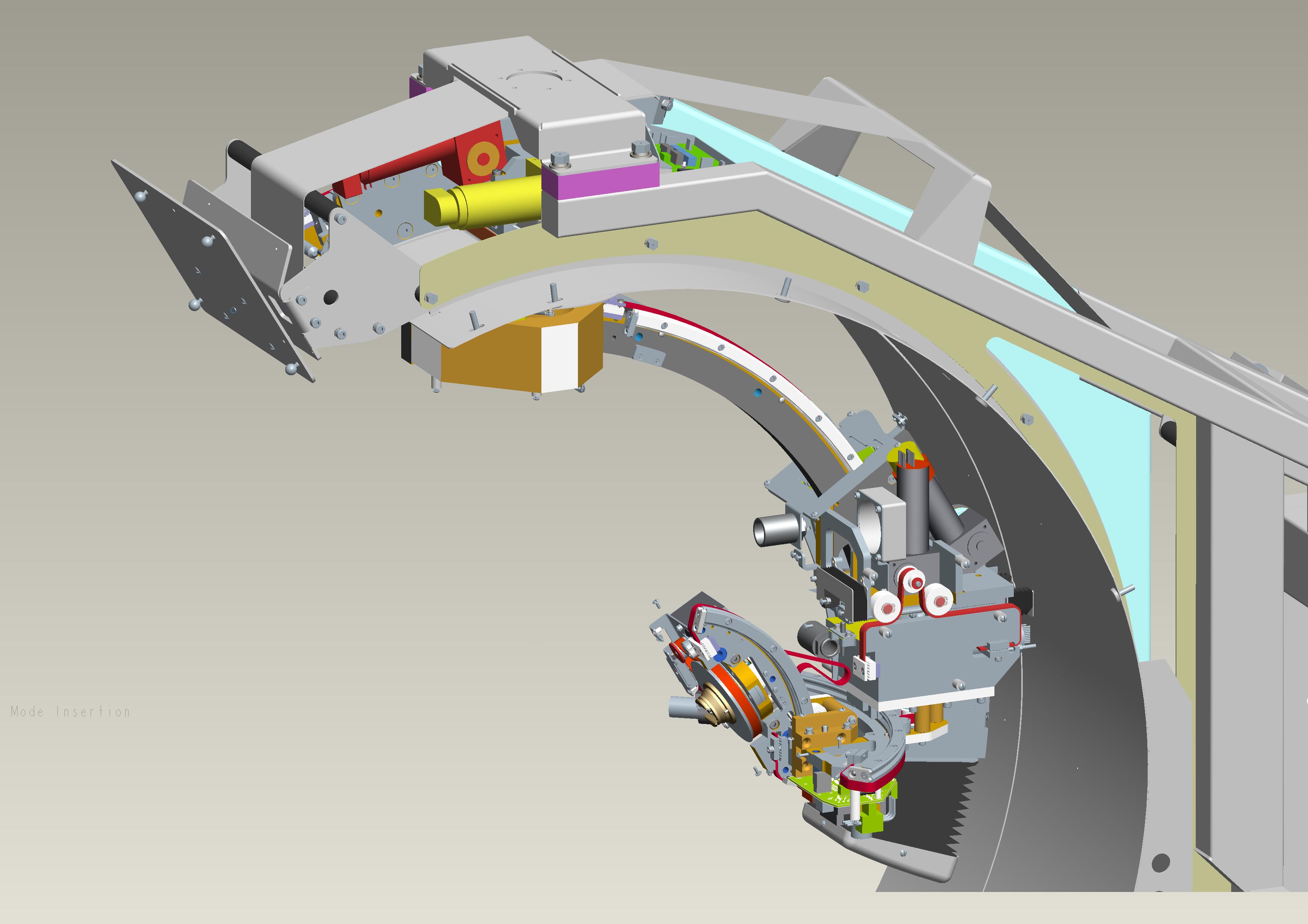 Für gute Zugänglichkeit arbeitet der Roboterarm mit sieben Achsen. Bild: Axilum Robotix