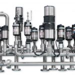Komplexe Knotenlösung für die Steuerung unterschiedlicher Fluide wie Gas, Dampf, Wasser und Spülmittel etc. Bild: Bürkert