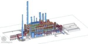 Bild 5: Das Neubauprojekt in Marl startete im Dezember 2020 und kommt seitdem gut voran. Derzeit werden die Herstellerdaten der in der Anlage verbauten Sensoren, Aktoren etc. per NE100 beziehungsweise eCl@ss in das PLT-System übernommen. (Urheber: INEOS)